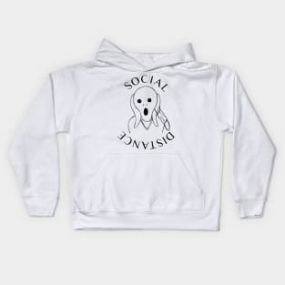 The Scream Social Distance Kids Hoodie